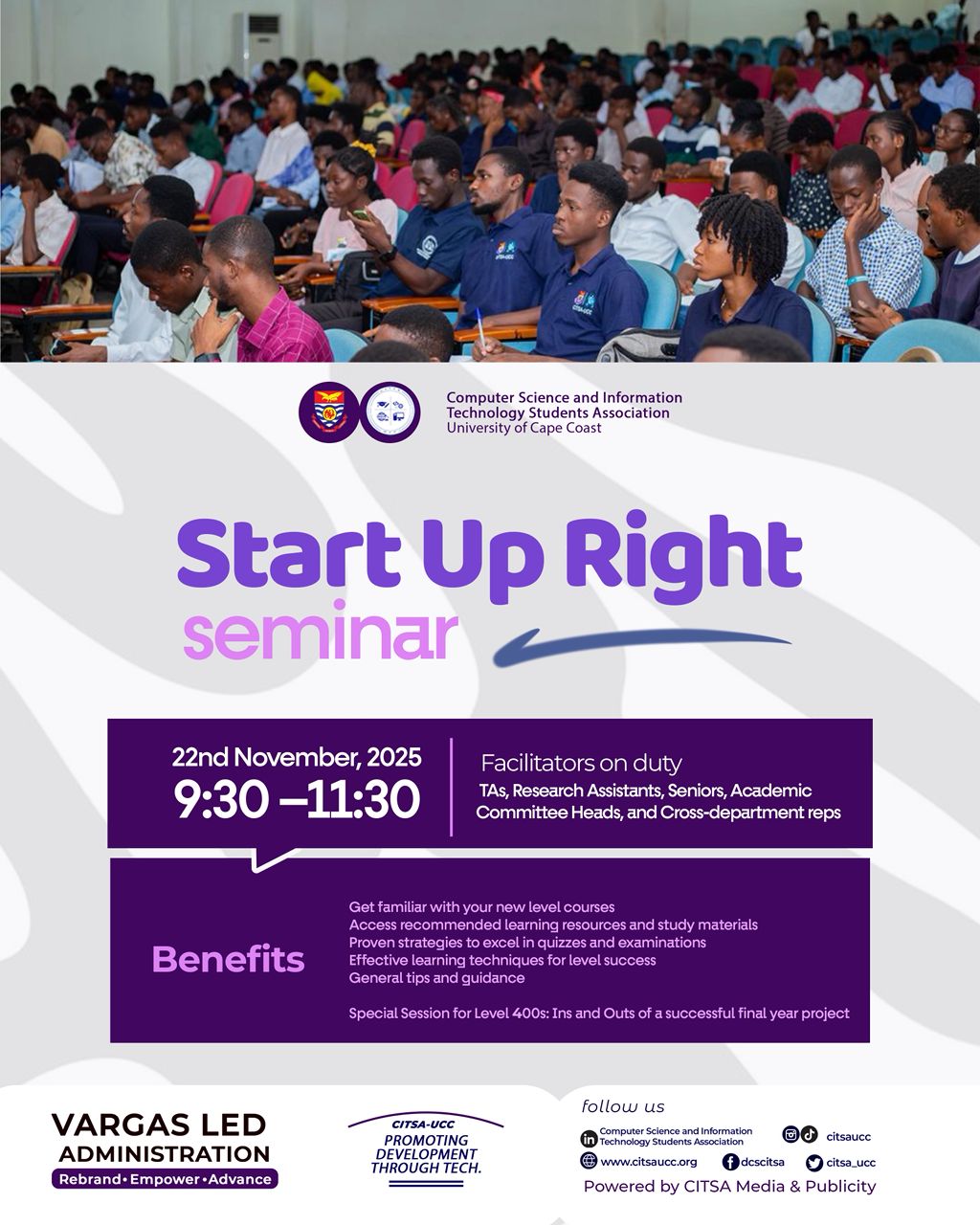 Start-Up Right Seminar Recap: Empowering Continuing Students