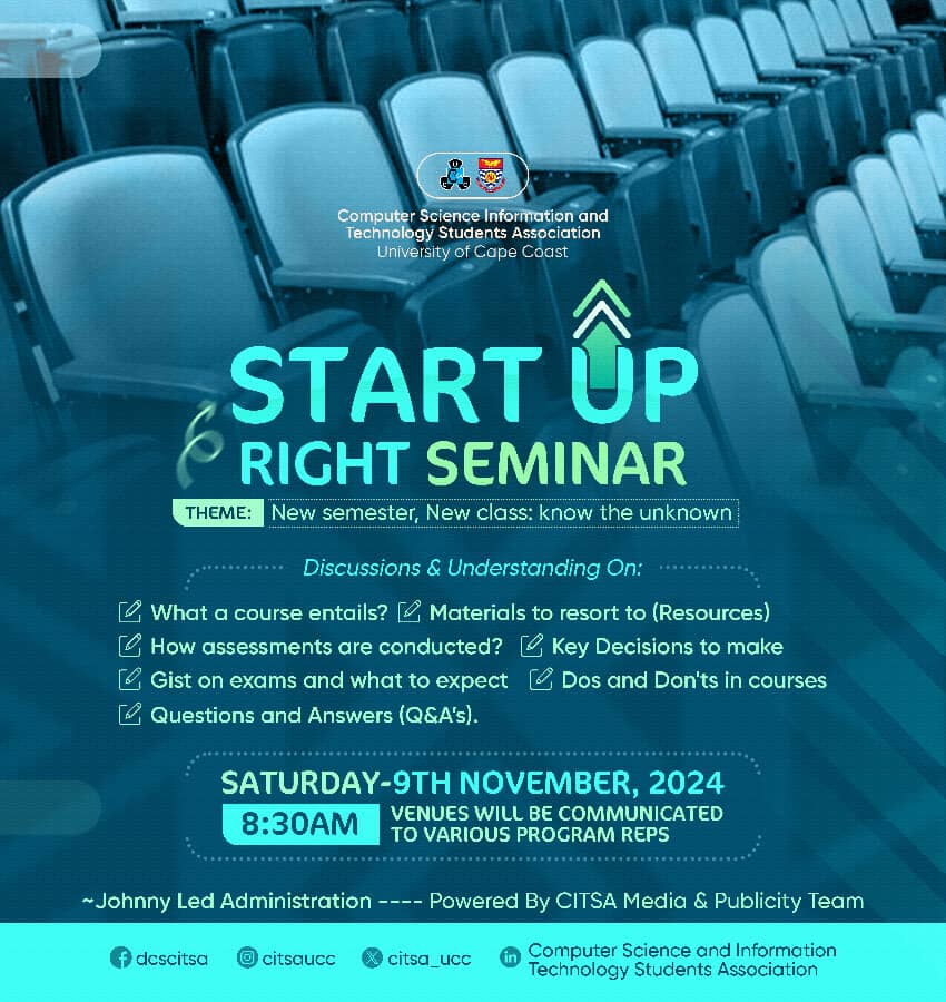 Start Up Right Seminar Recap: Empowering Level 200 and 300 Students